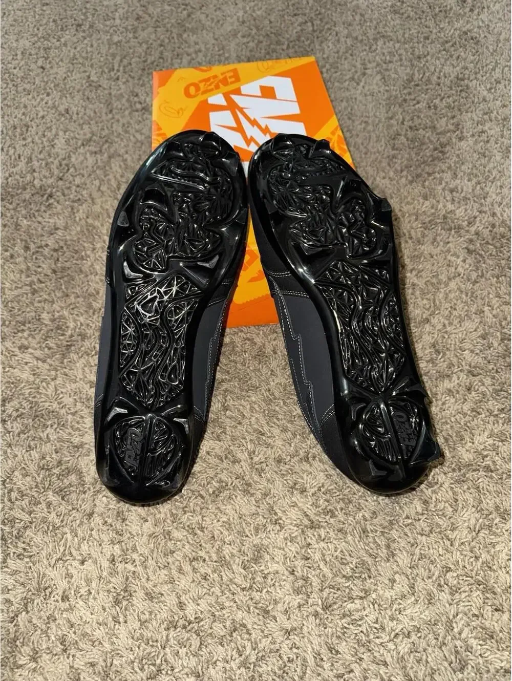 NIB Phantom Black Enzo Cleats.  Size 14 NEW!